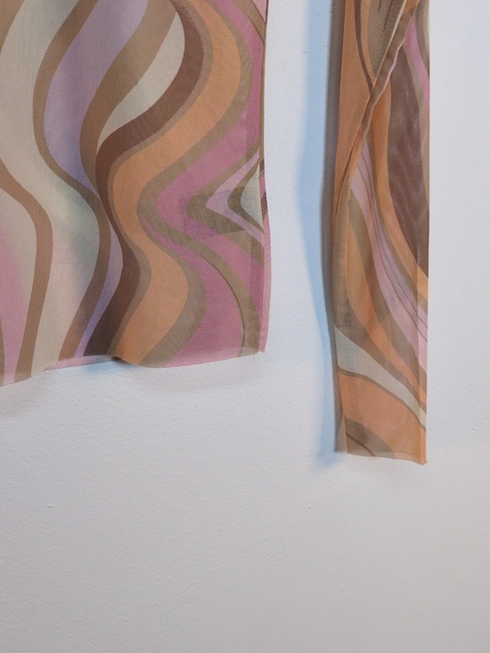 NEW AFRM Sunny Summer Marble Long Sleeve Shirt, Size S - Picture 6 of 9